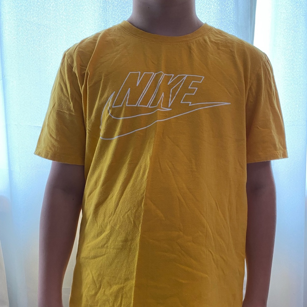 yellow mens nike tee